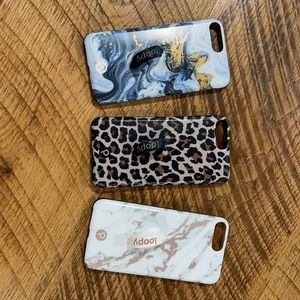 3 Loopy cases for an iPhone 8 Plus.